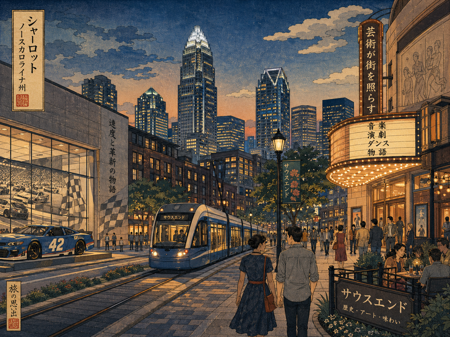 NASCAR、美術館、劇場、South Endをめぐるシャーロット旅